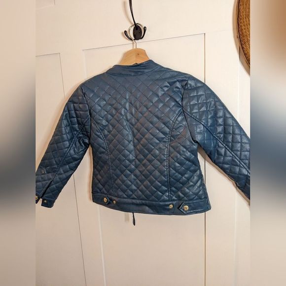 YMI Blue Quilted Kids Jacket - Picture 12 of 13